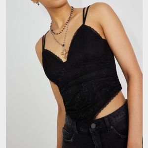 Garage Lace Handkerchief Cami